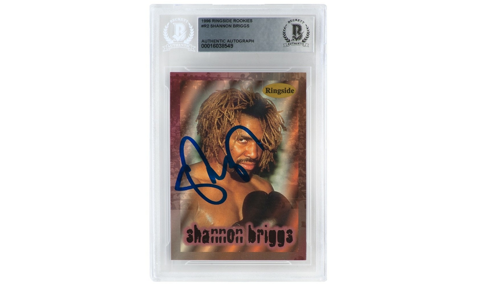 Shannon Briggs Signed 1991 Ringside Boxing Trading Card #R2 - (Beckett)