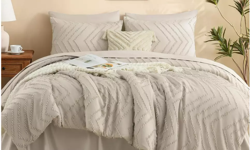 7 Pieces Comforter Set with Comforter, Sheets, Pillowcases & Shams
