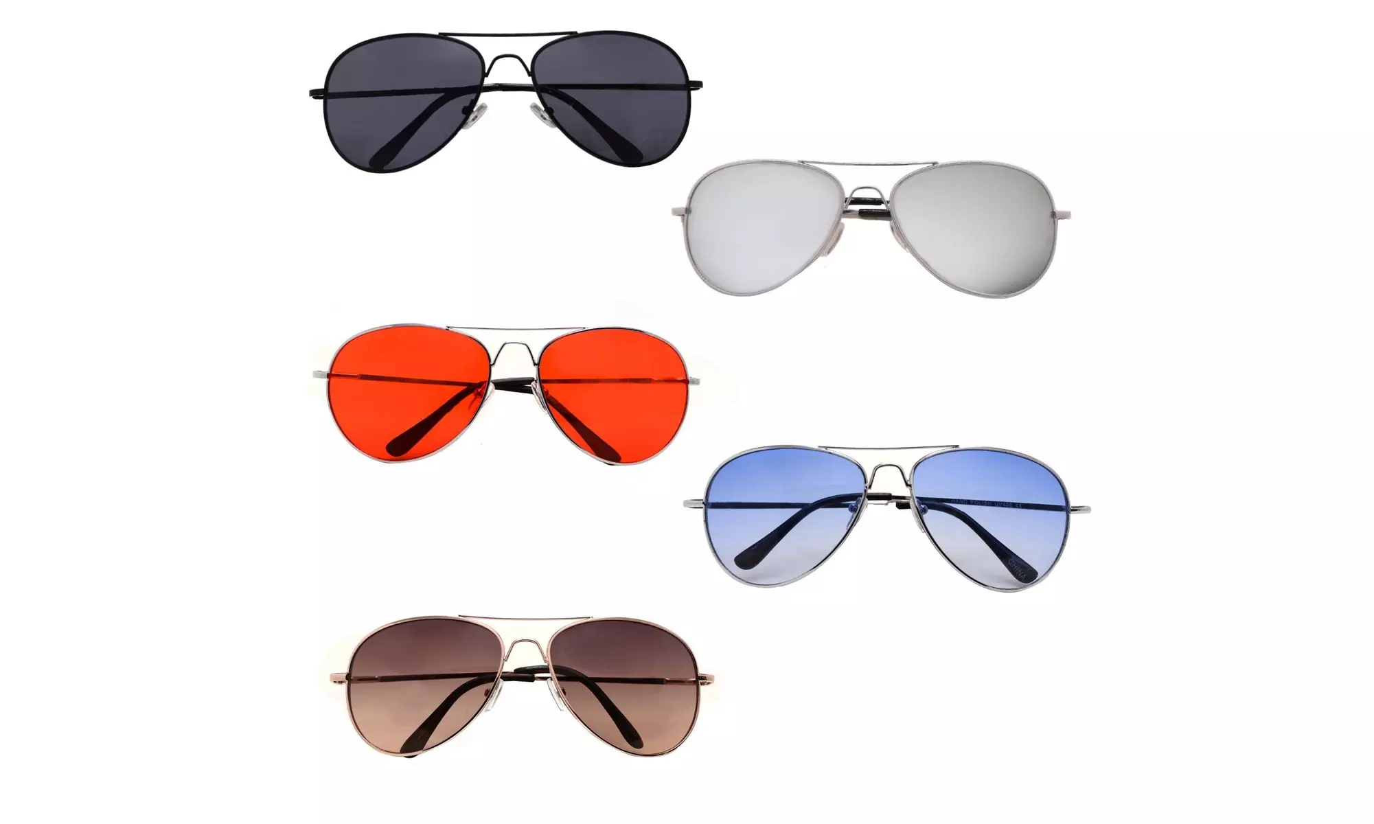 Classic Aviator Sunglasses Small Size Spring Hinge Temple P2480 - Primary Image