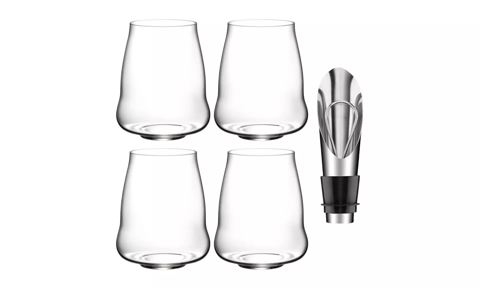Riedel SL Stemless Wings Pinot Noir/Nebbiolo Wine Glass (4-Pack) Bundle - Primary Image