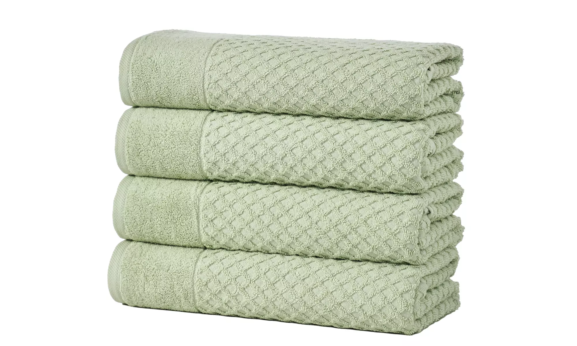 Ultra-Soft 100% Cotton Diamond Waffle Bath Towels