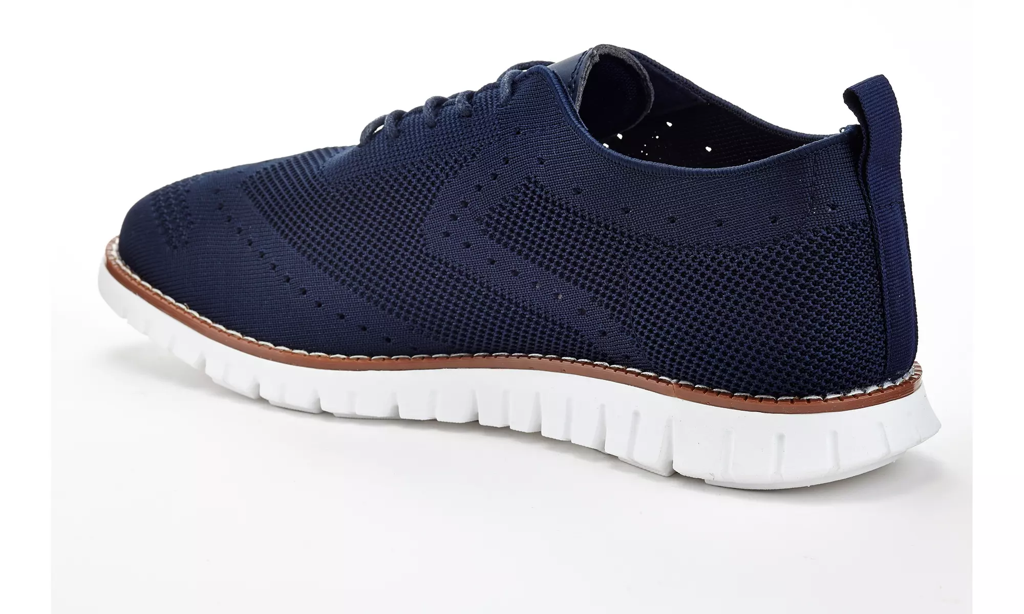 Franco Vanucci Men's Lace-up Knit Oxford Shoes