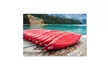 Pierre Leclerc 'Red Canoes of Emerald Lake' Canvas Art - Second Medium