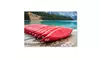 Pierre Leclerc 'Red Canoes of Emerald Lake' Canvas Art