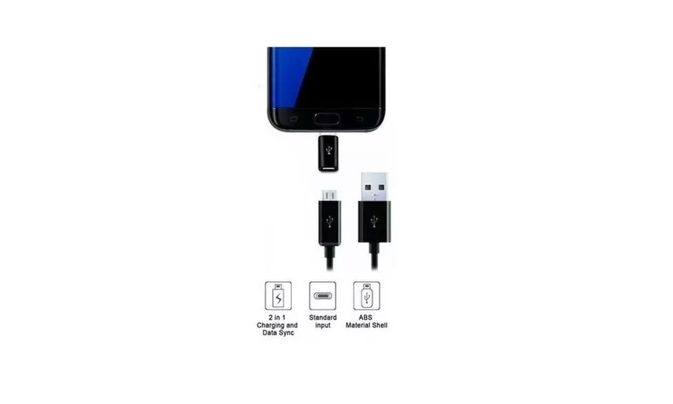 Samsung Micro USB to Type C Connector Adapter for Galaxy S8, S9, MacBook, Switch