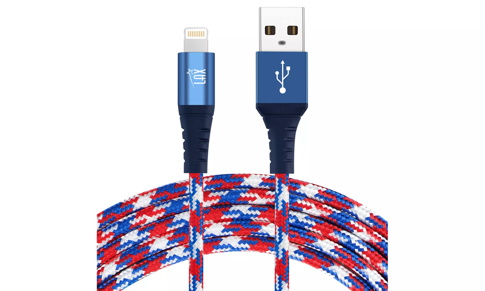 LAX Apple Certified Braided Lightning Cable for iPhone and iPad