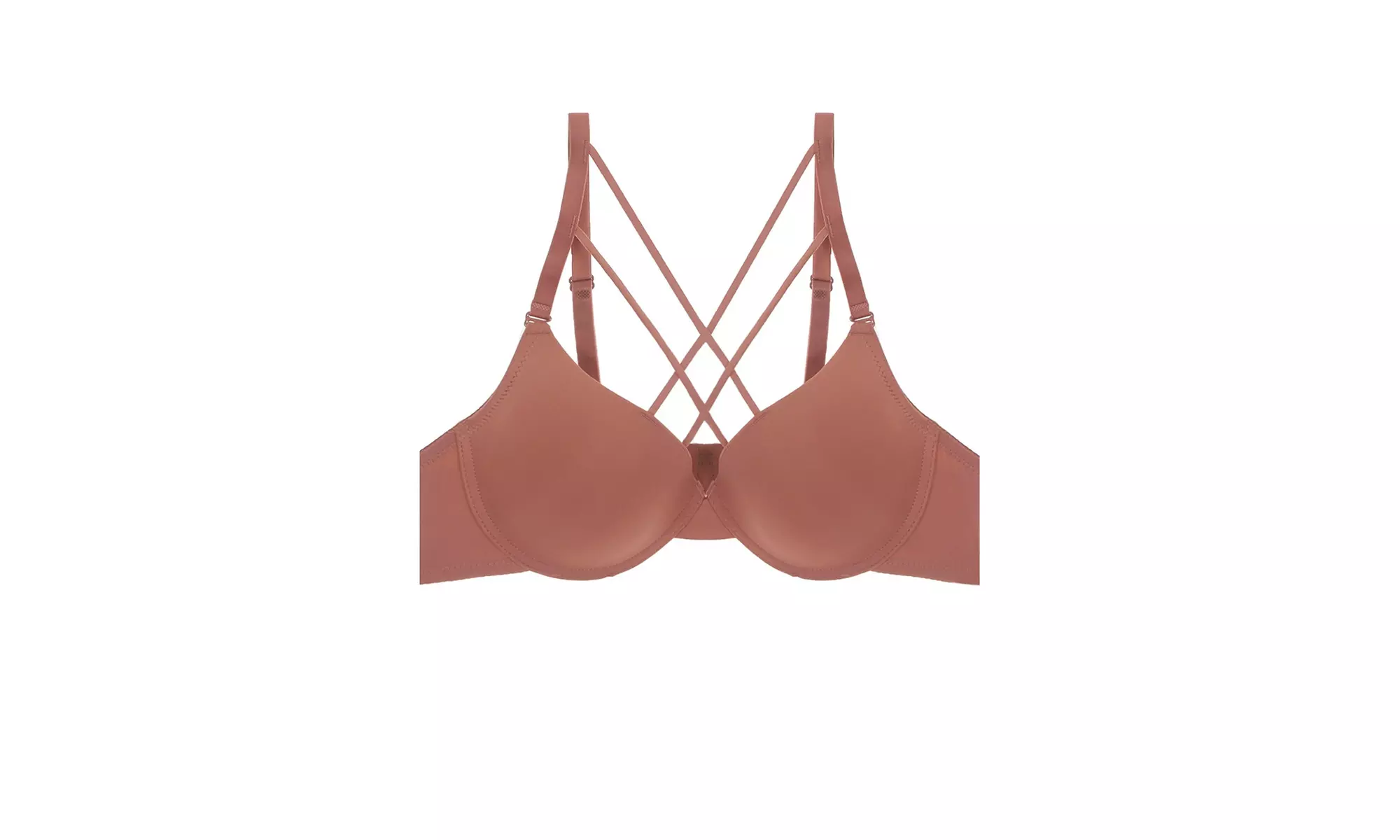 Plunge Cage Front Bra - Cedar - Primary Image