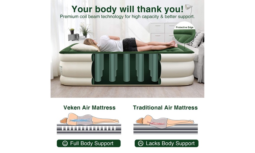 veken twin air mattress