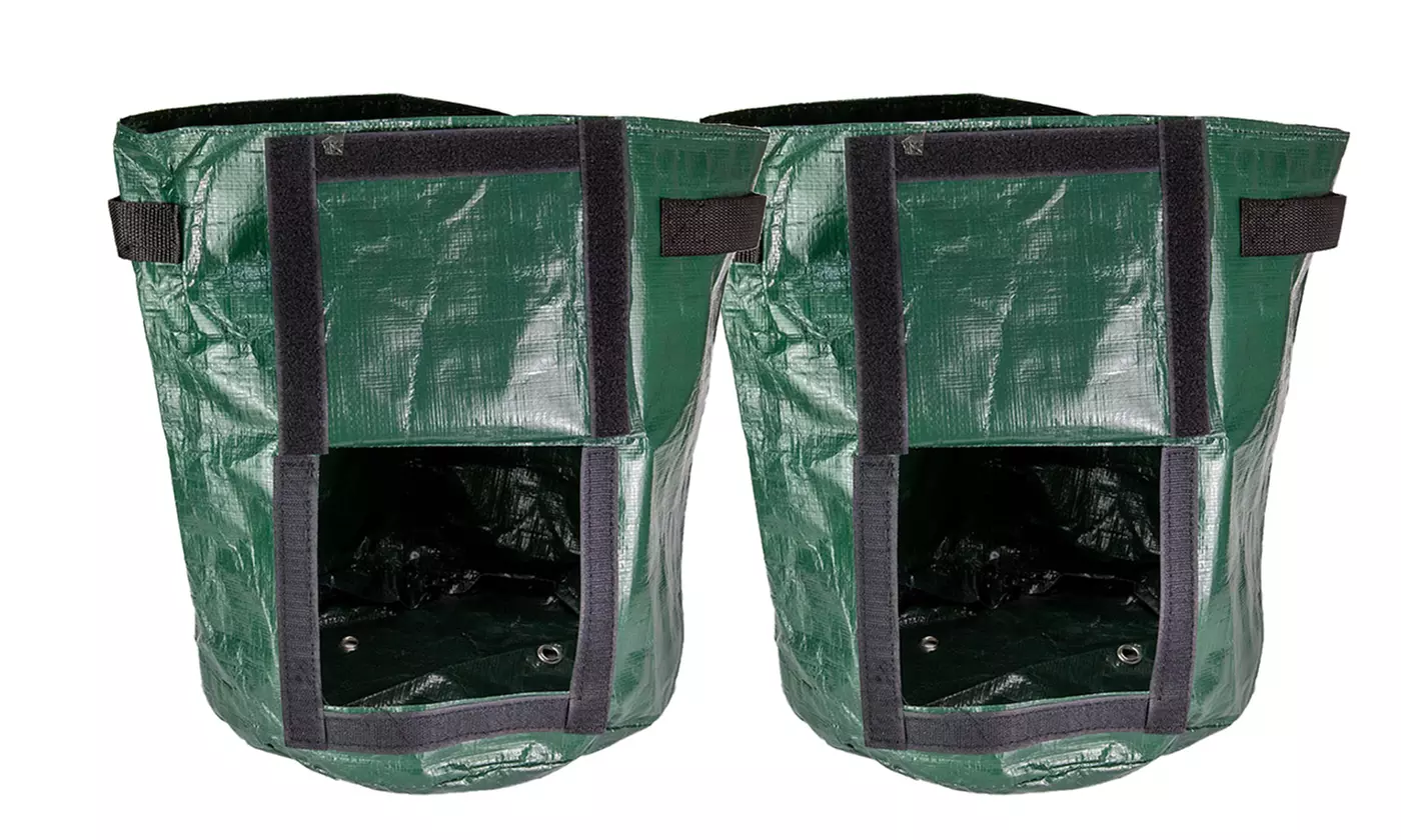 7/10 Gallon Access Flap Garden Vegetable Potato Plant Handle Grow Bags