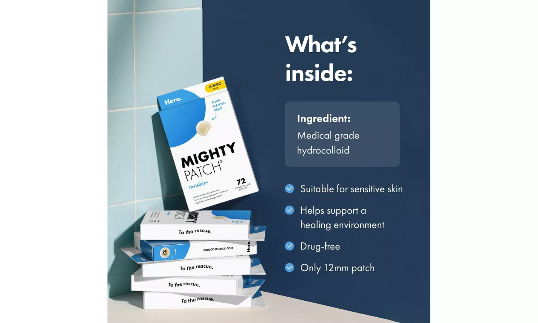 3-Pack (Invisible, Nose, Original) | 1-Pack (Invisible) Mighty Patches