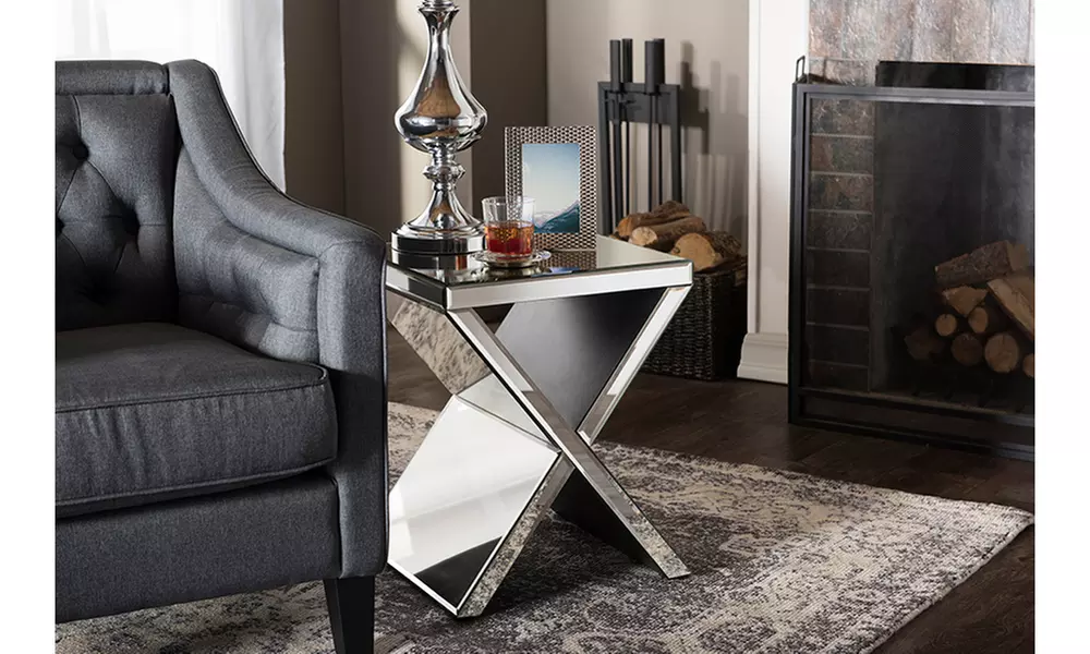 Morris Glamour Style Accent Side Table - Primary Image