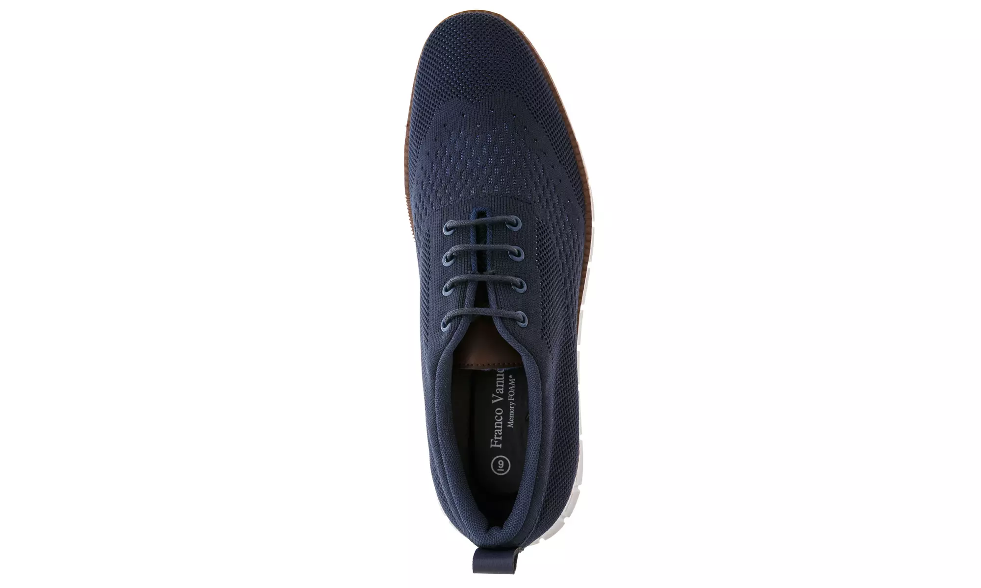 Franco Vanucci Men's Lace-up Knit Oxford Shoes