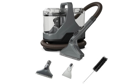 Costway Carpet Cleaner Machine with Water Spray 15KPA Powerful Suction Grey
