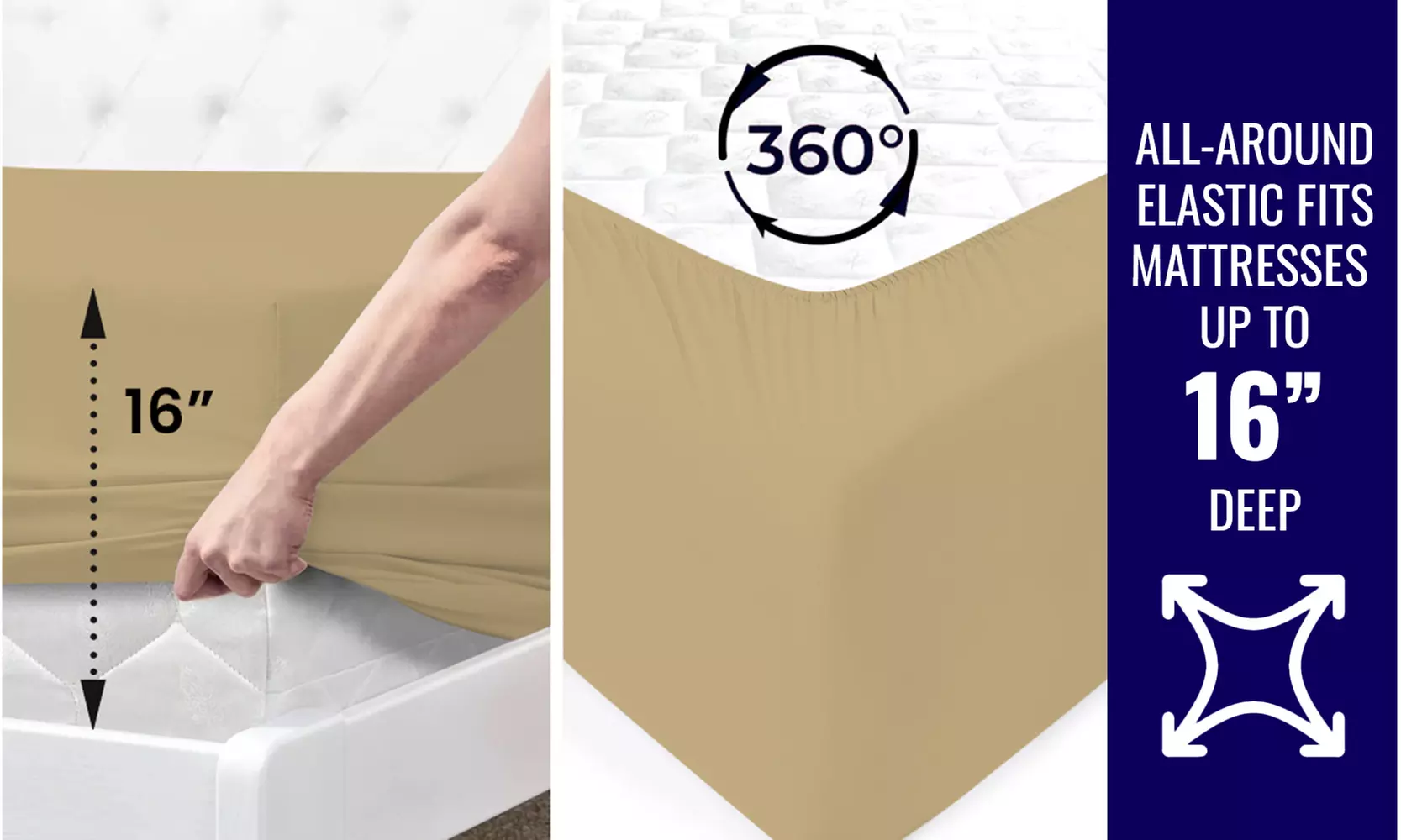 1800 TC Twin Sheet Set - 3PC Double Brushed Bamboo Blend