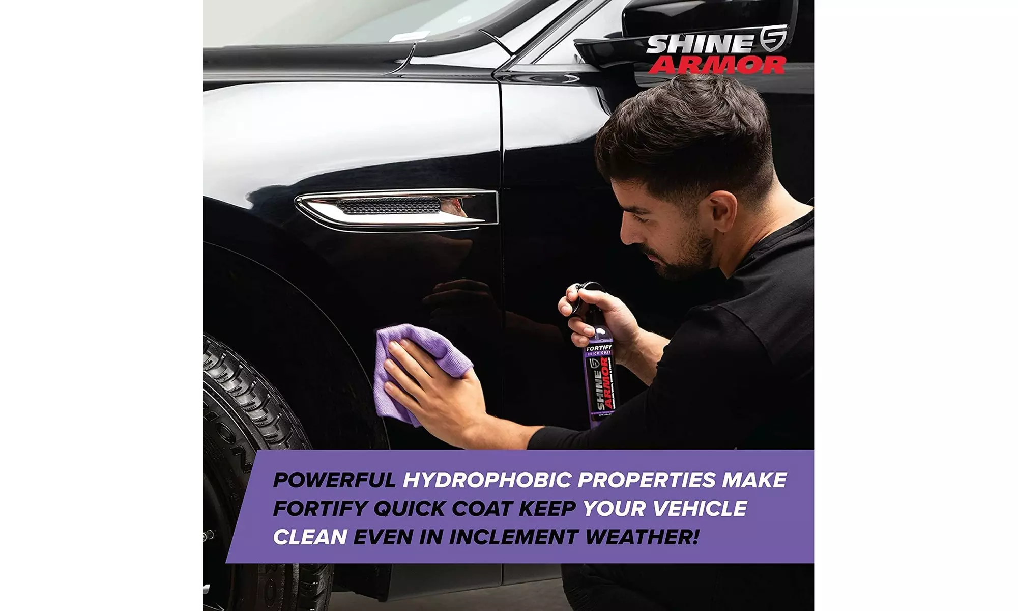 3-Pack Shine Armor Car Wax Spray/ Ceramic Coating for Cars 16fl oz