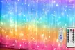 300 LED Window Curtain String Light for Christmas Wedding Party Home Garden  - Second Medium