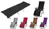 NewHome Outdoor Chaise Lounge Chair Cushion with Thick Padding and Ties