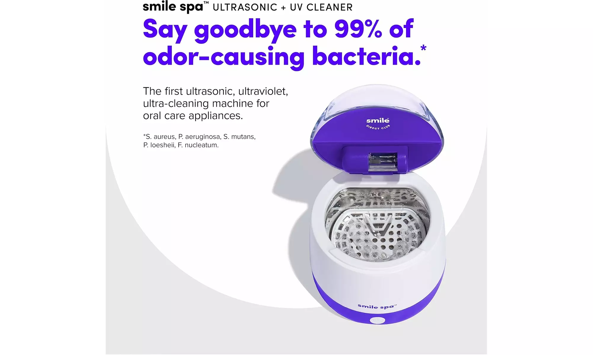 SmileDirectClub Smile Spa Ultrasonic and UV Cleaning Machine Toothbrush Heads