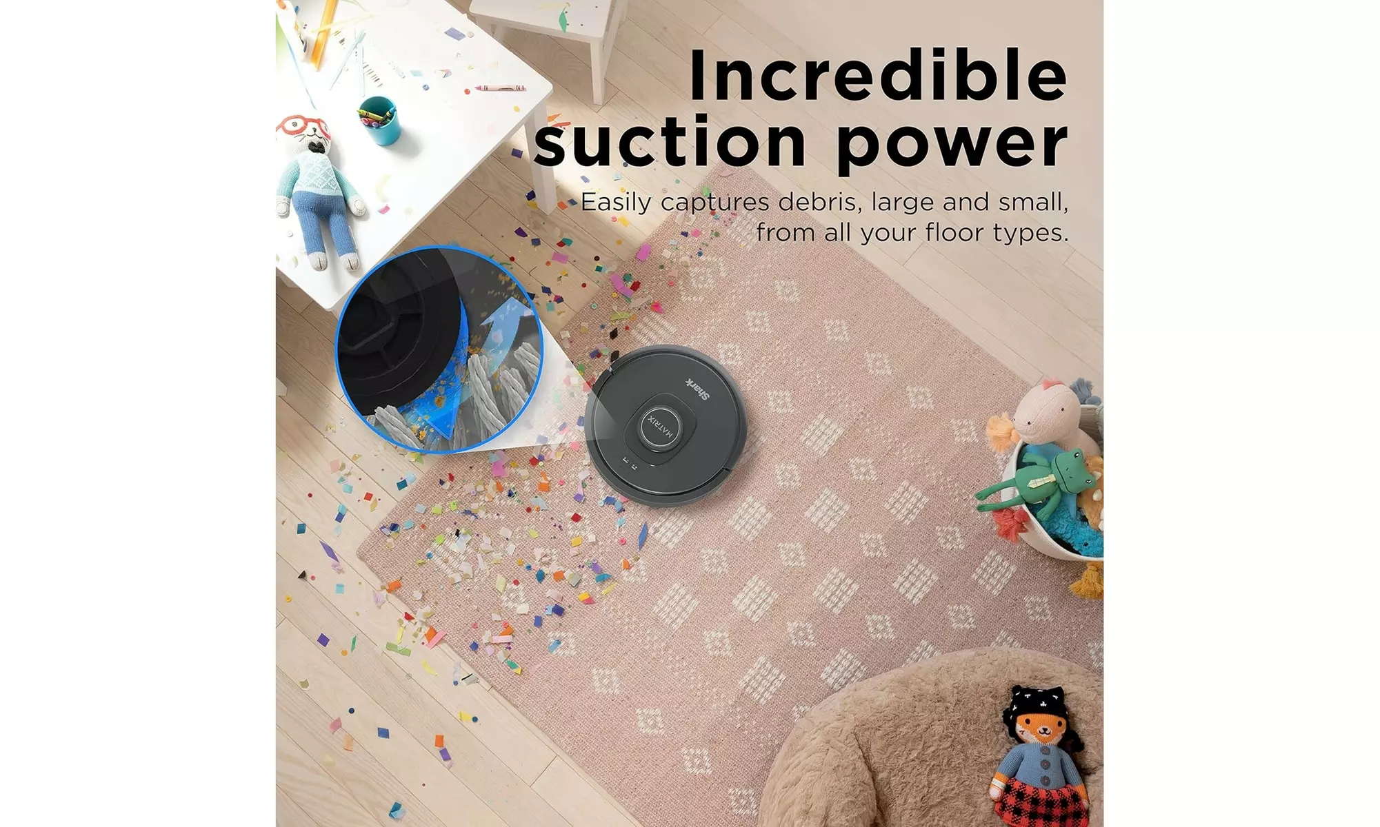 Shark RV2310 Matrix Robot Vacuum with Self-Cleaning Brushroll for Pet Hair