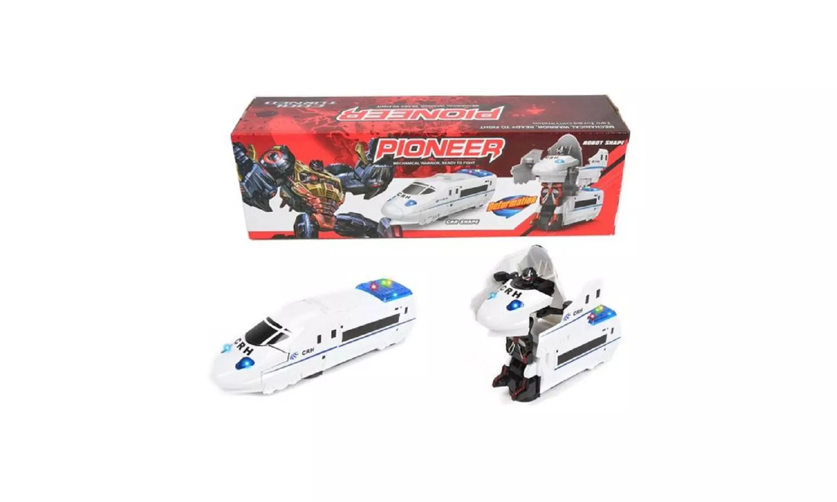 Transforming Toy Train Transformer Change Into Robot Fun for Kids - Primary Image