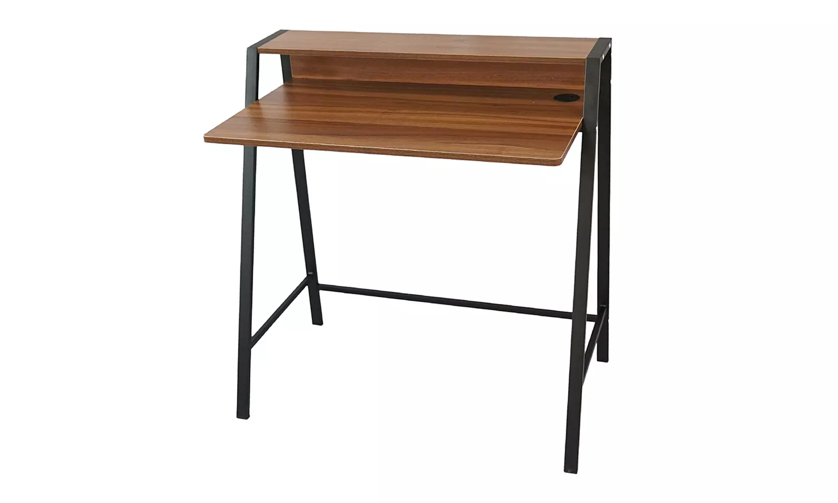 2-Tier Small Computer Desk with Shelf Space - Second Medium