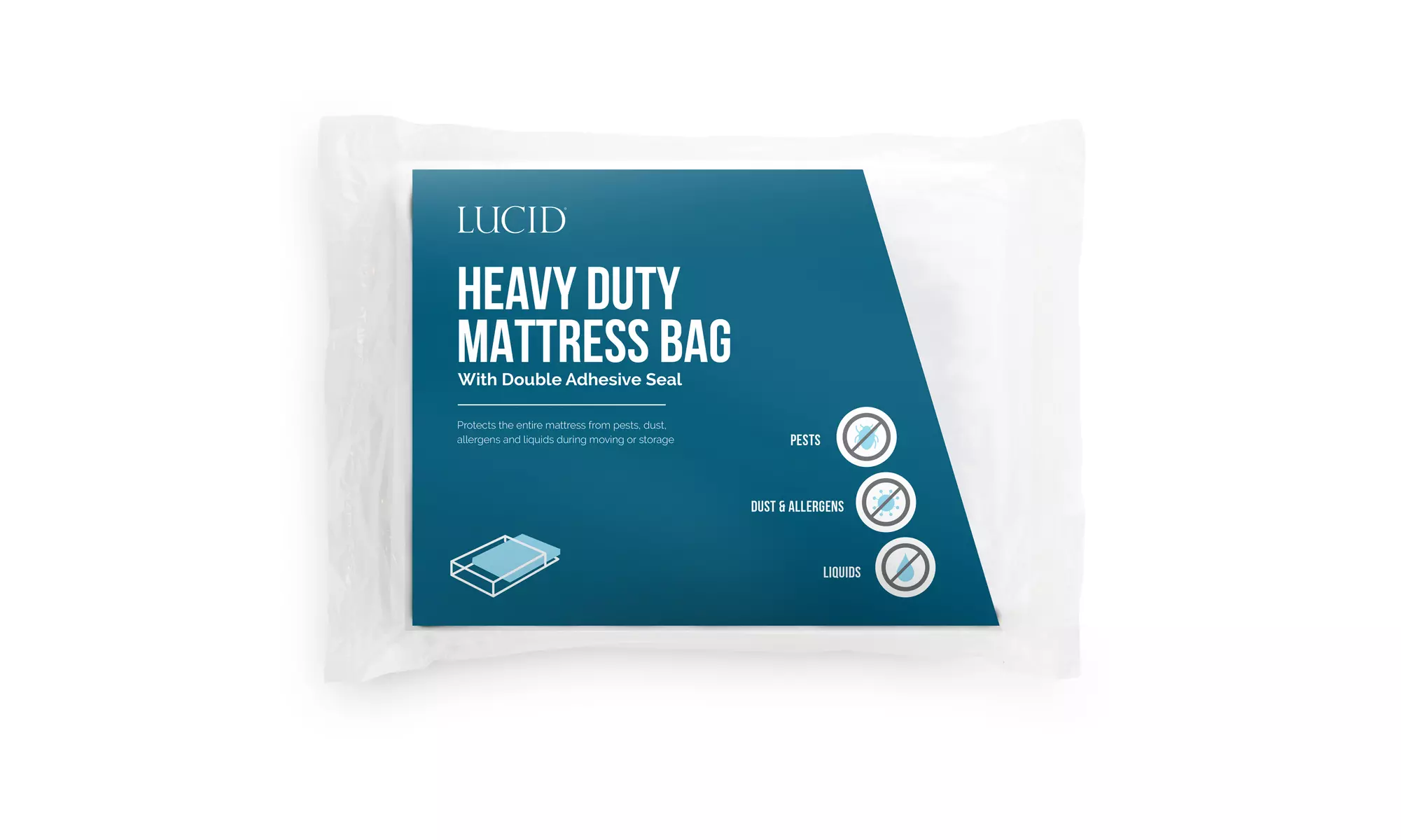 LUCID Heavy Duty 3 mil Moving and Storage Bags with Adhesive Closure - Primary Image
