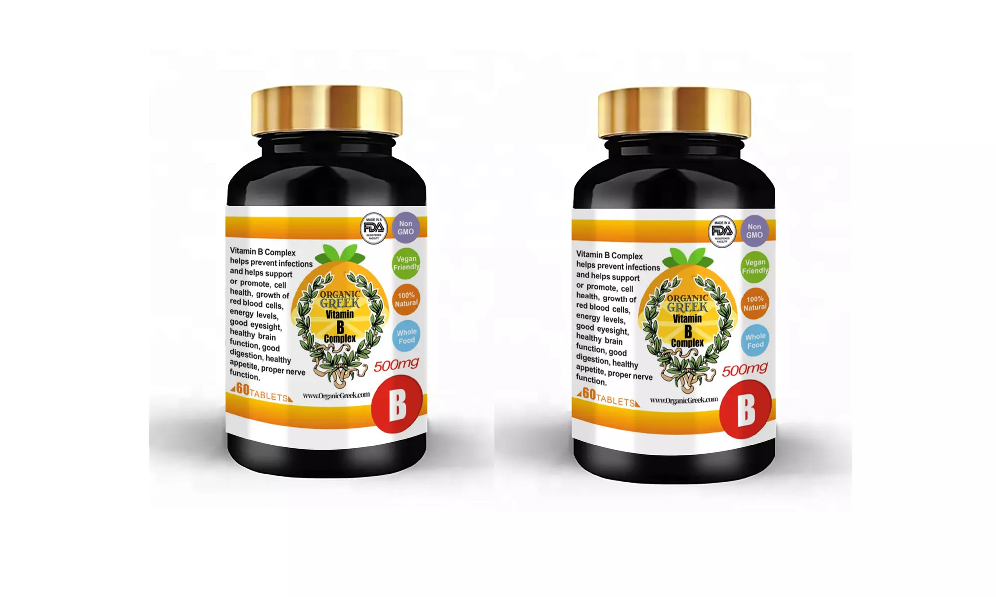 Vit B Complex Supports Production of Energy,Healthy Nervous System Pack Of 2 - Primary Image