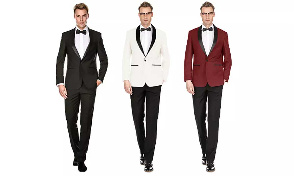 Men's Premium Slim Fit Shawl Lapel Tuxedos - Primary Image