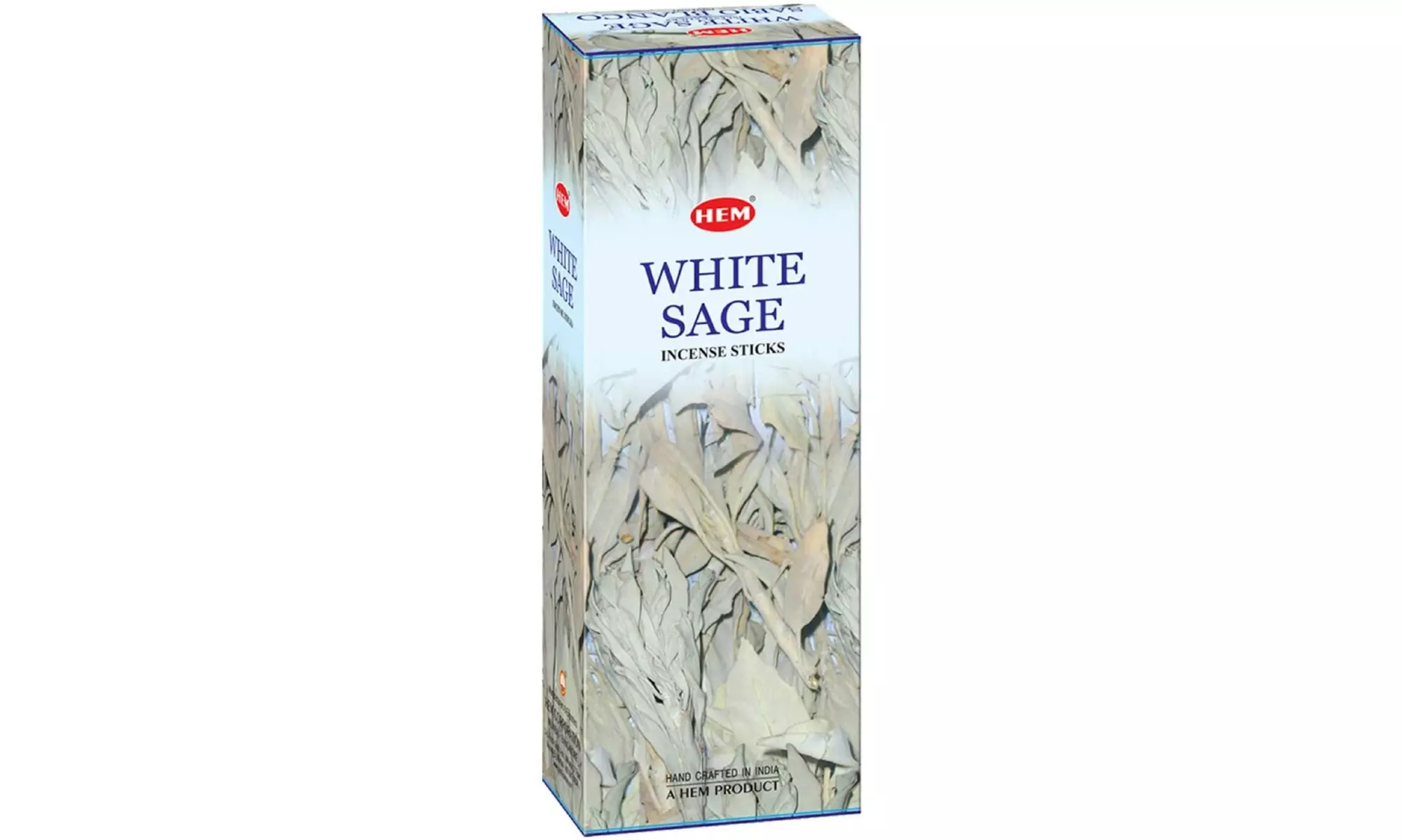HEM White Sage Tubes Incense, 20g, Box of Six - Primary Image