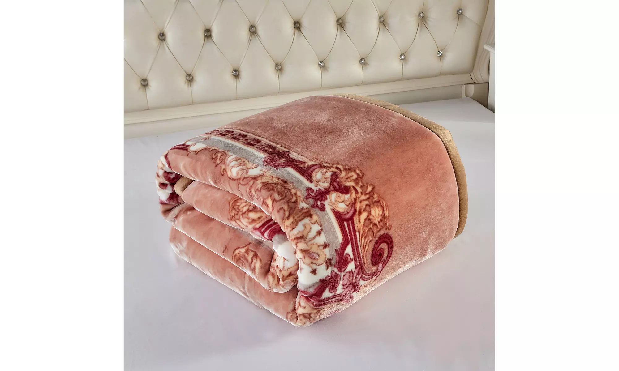 JML Heavy Fleece Blanket,2 Ply Printed Bed Blanket For King Size,85"x93",10Lb