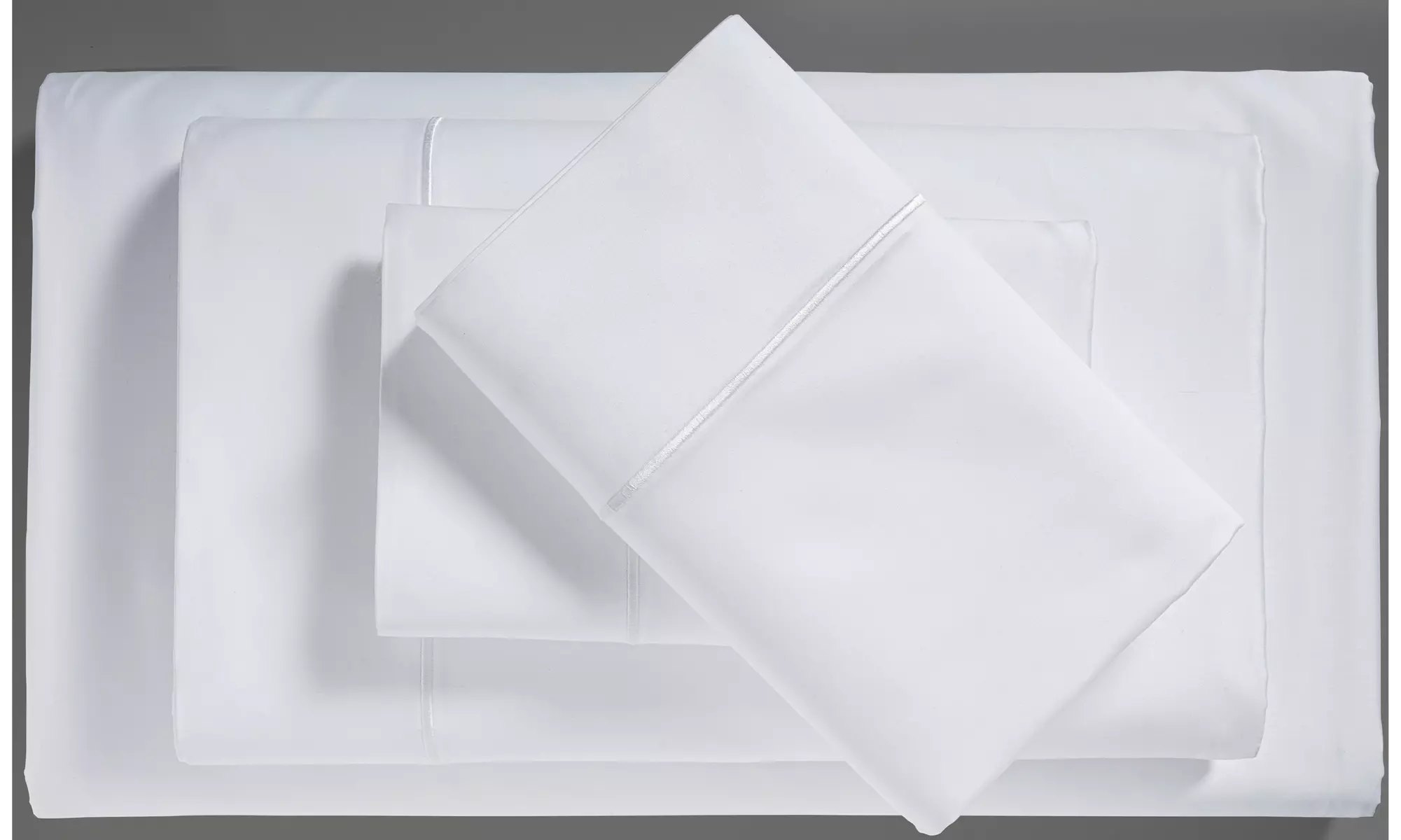 100% Egyptian Cotton 800 Thread-Count Baratta Hem Sheet Set by Addy Home - Primary Image