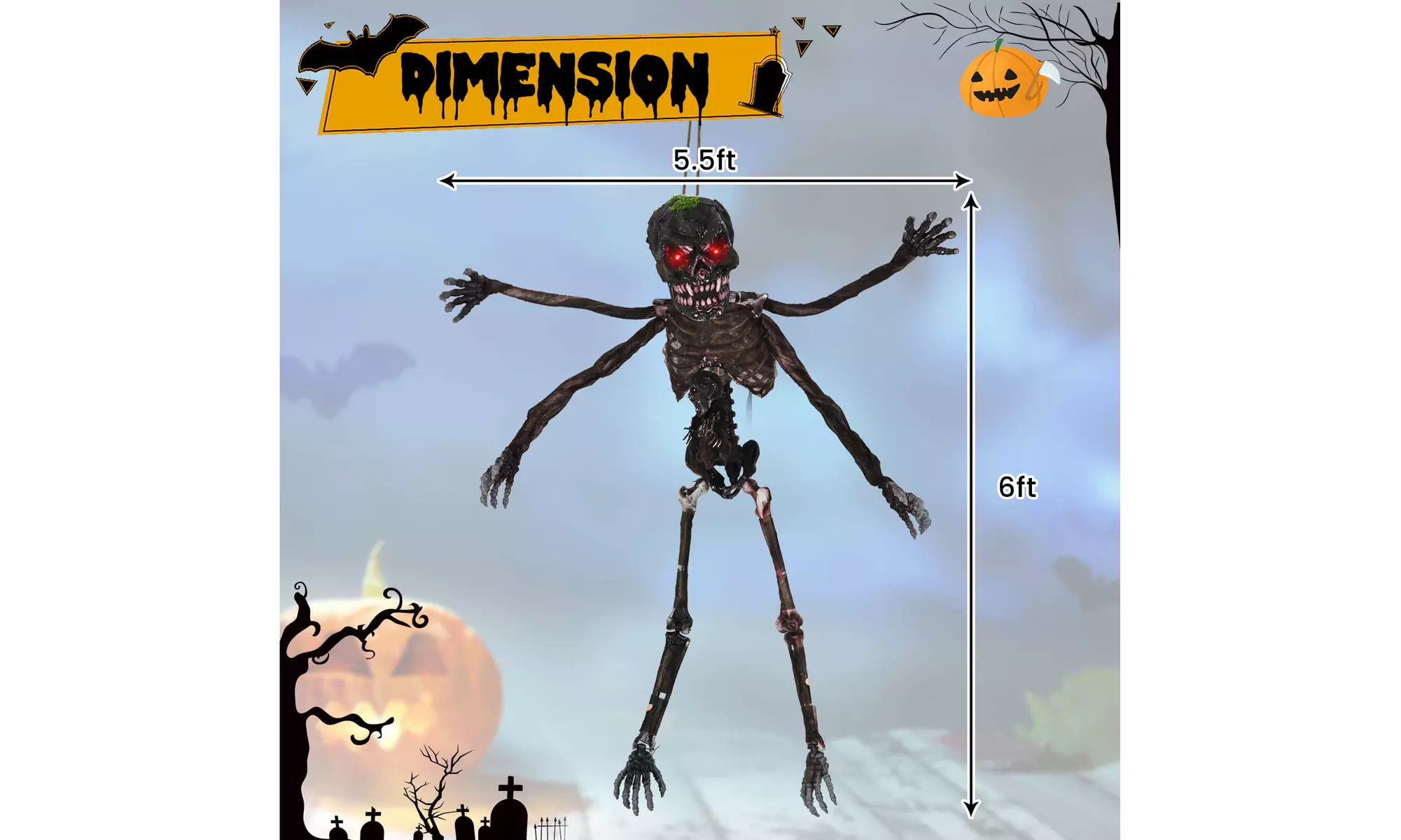 Animated Halloween Decorations: Bring Your Yard to Life by Costway