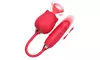 2-in-1 Rose-Themed Stimulator with 10 Modes (Red)