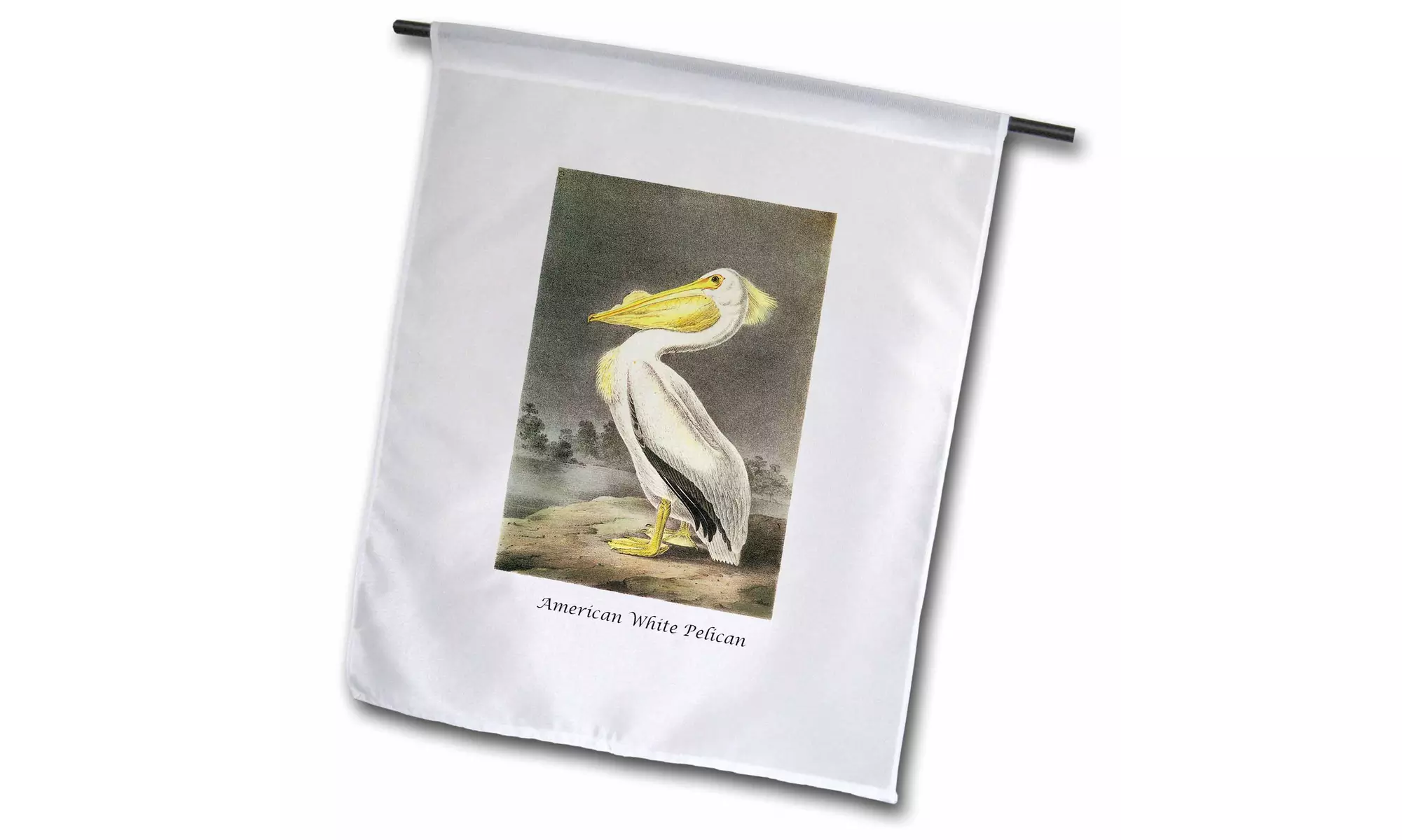  Garden Flag American White Pelican by John James Audubon - 12 by 18-inches  - Primary Image