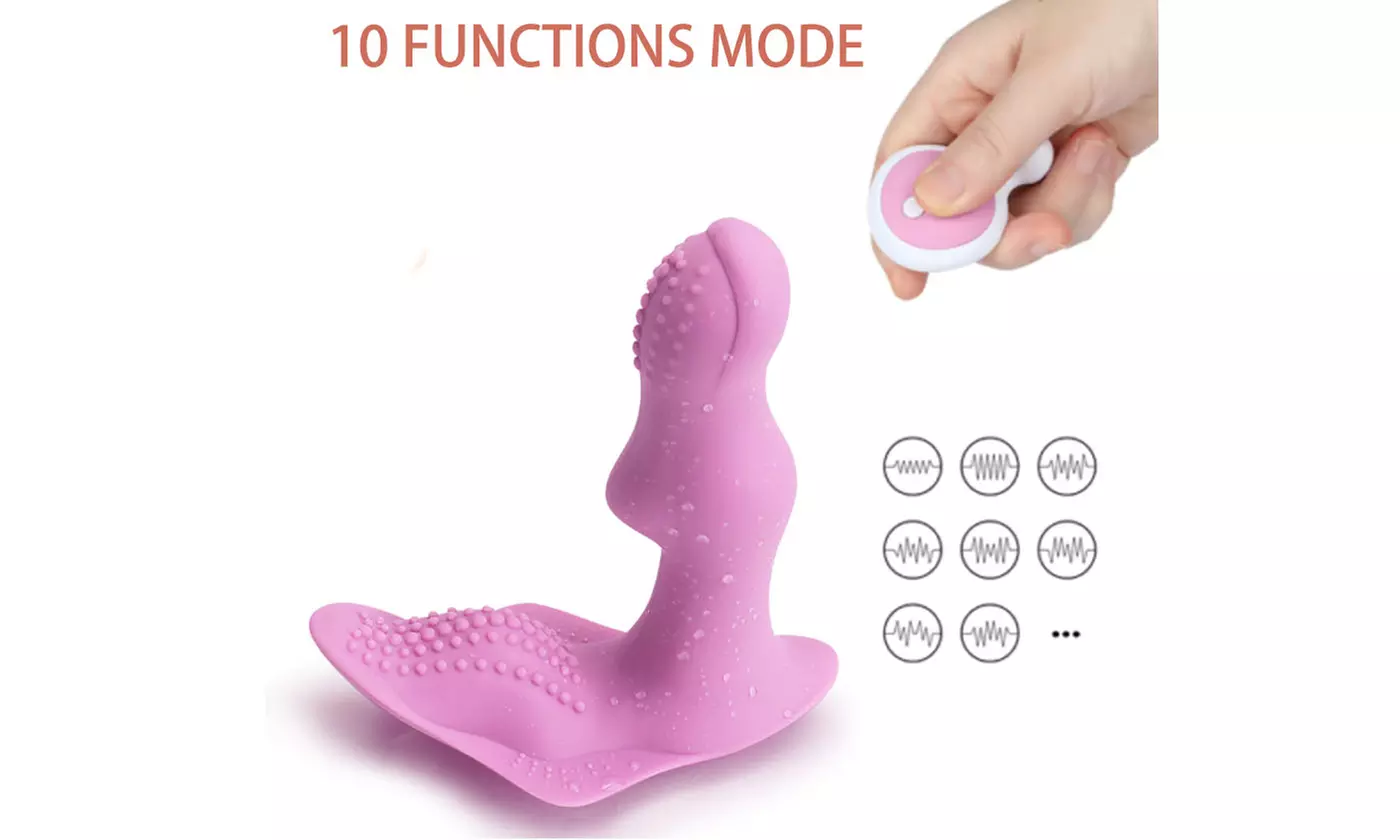 Remote Control Powerful Wearable G Spot Butterfly Stimulator Vibrator 