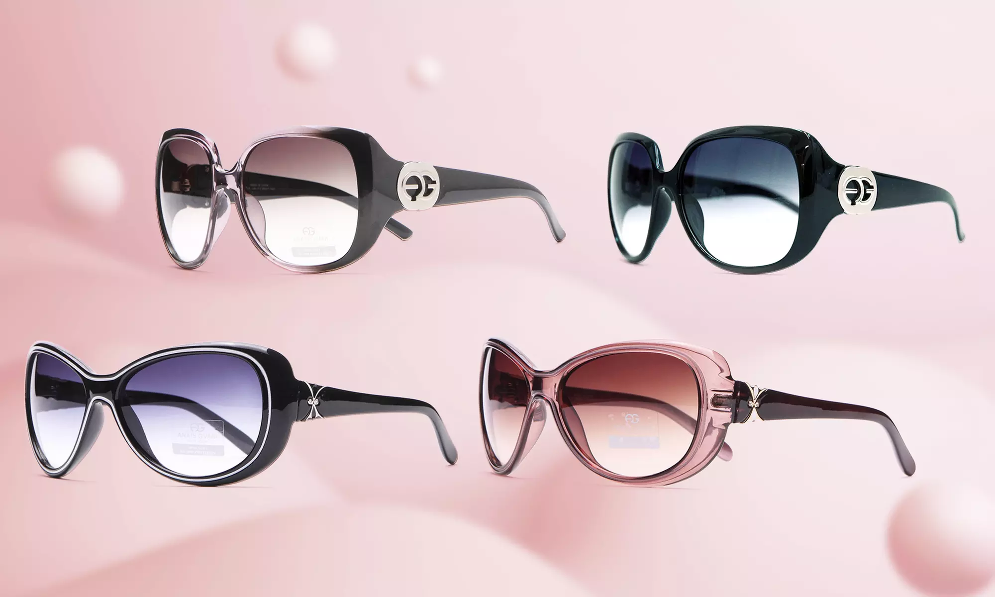 MK Belted Collection Lisa Fashion Wide Aviator Polarized UV Protect Sunglasses - Primary Image