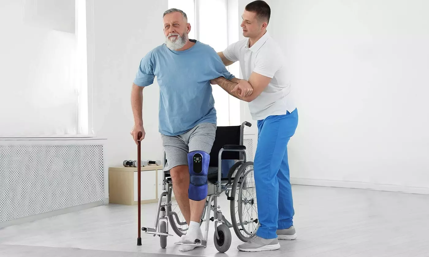 iMounTEK Cordless Knee Massager with 5 Heat Levels