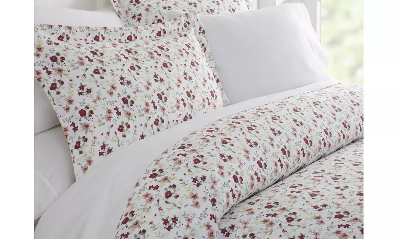 Merit Linens Premium Ultra Soft 3 Piece Patterned Duvet Cover Set