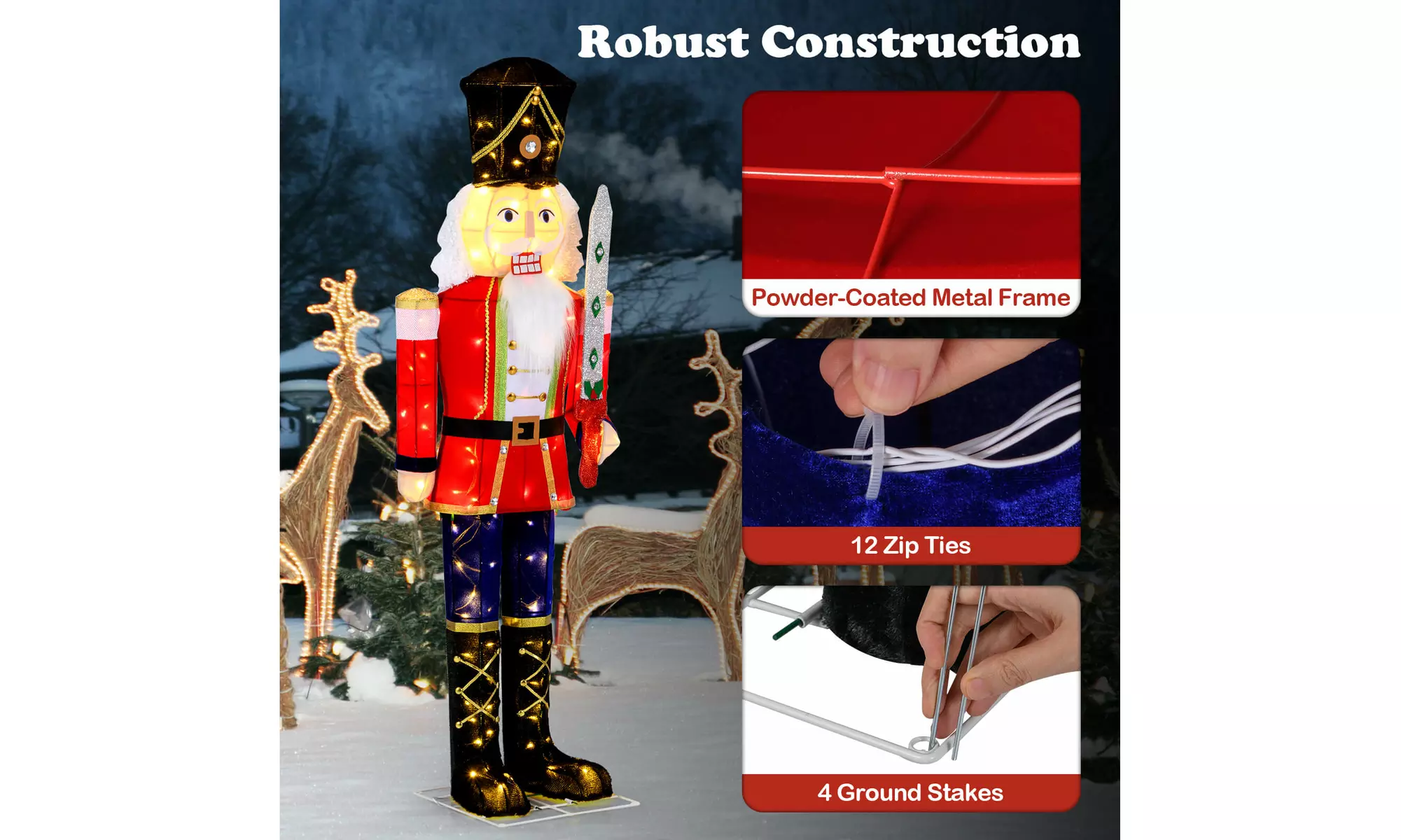 Costway Lighted Christmas-Themed Decor