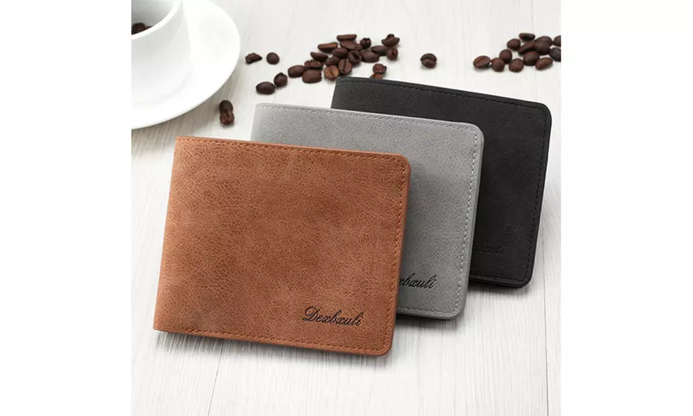 Ultra Thin Men's Vegan Leather Wallet - Primary Image