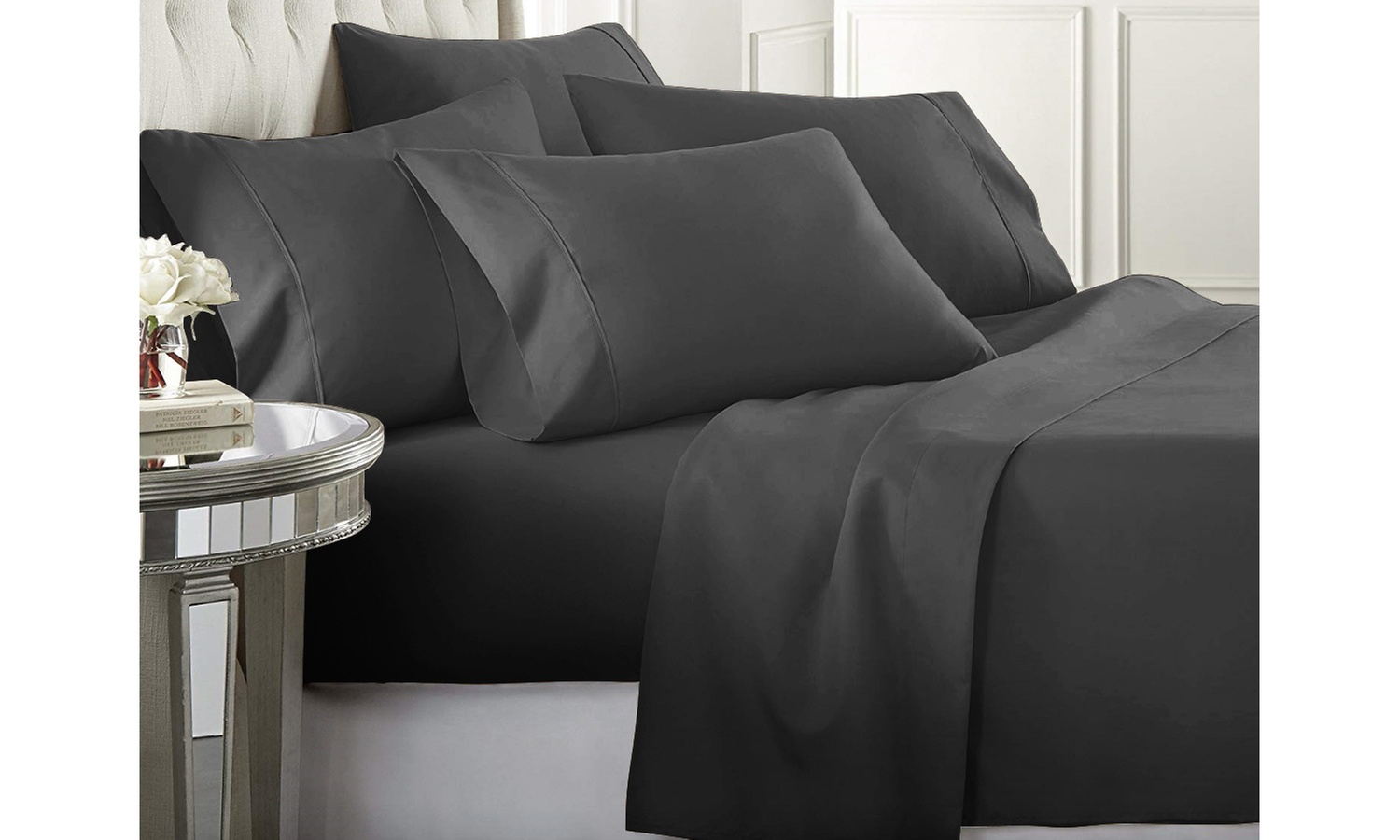 Ultra-Soft 6-Piece 1800 Series Deep Pocket Bed Sheet Set