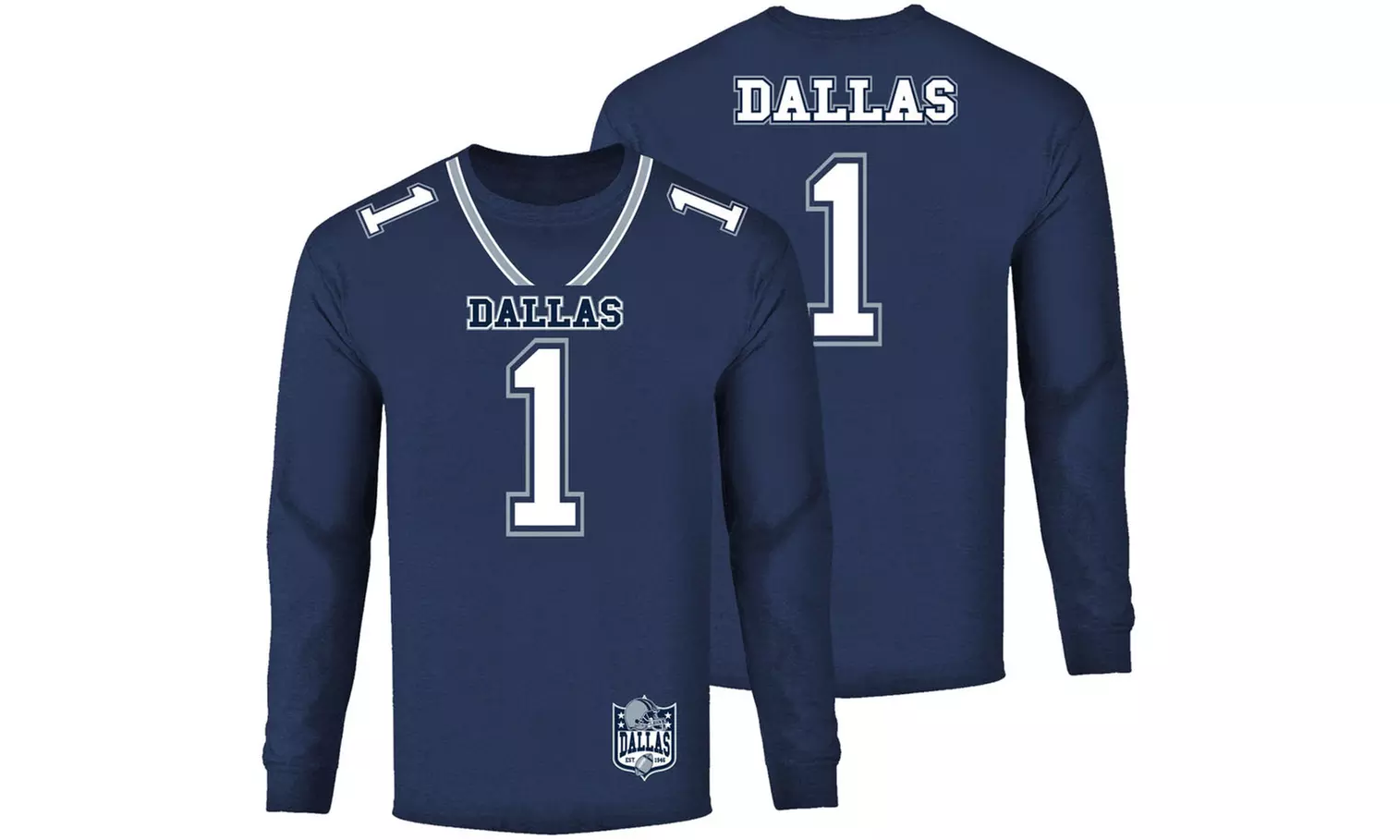 Men's Football Team Jersey Long Sleeve Shirts