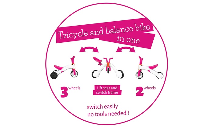 chillafish bunzi balance bike pink