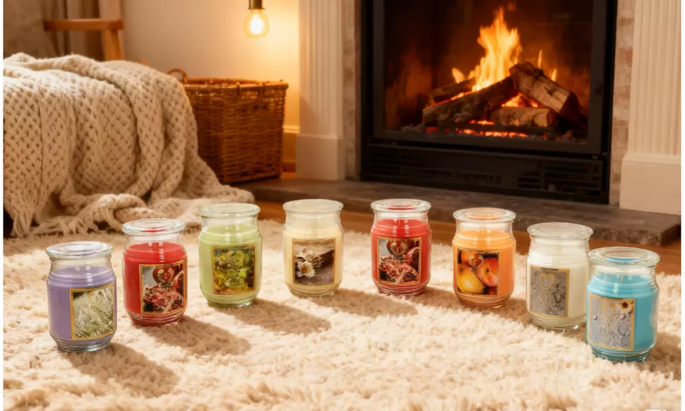 18-oz Natural Soy Scented Jar Candles – Long-Lasting Home Decor & Fragrance