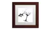 Nick Bantock 'Fish & Wine Glass' Matted Wood Framed Art