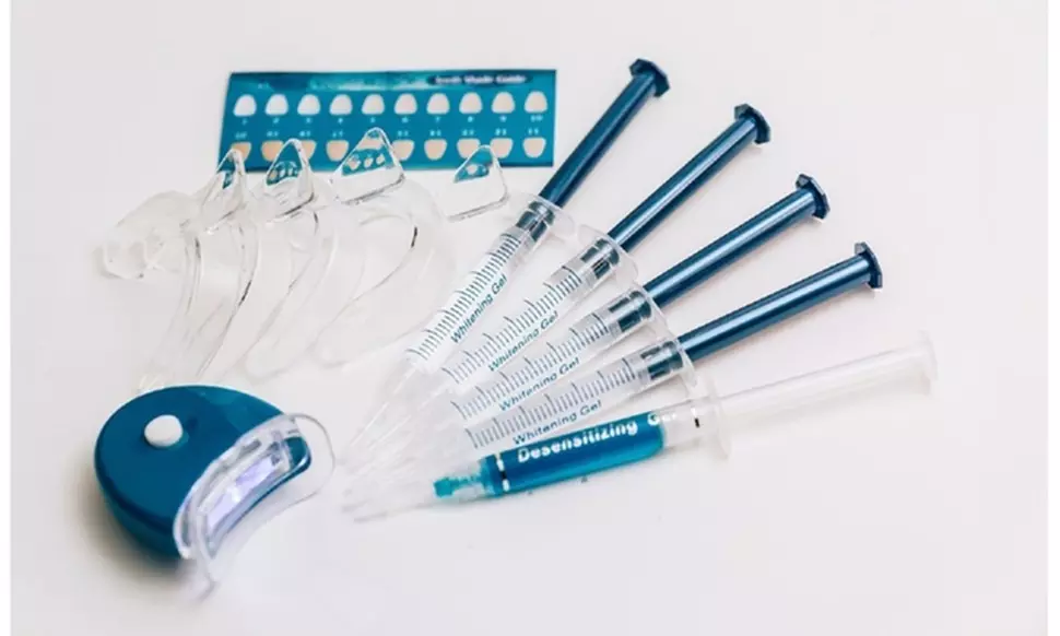 Professional 3D Teeth Whitening Kit w Remineralization Gel: 1 & 2 pack