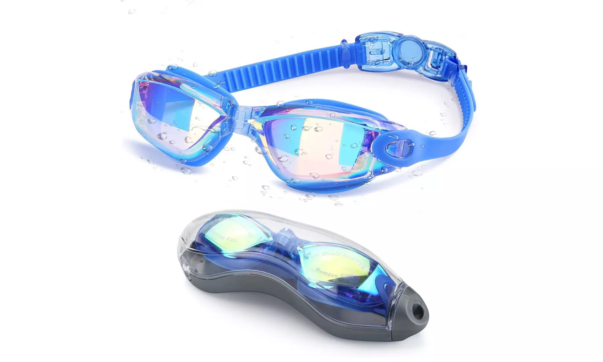 Letsfit Swim Goggles, No Leaking Anti-Fog Indoor Outdoor Swimming Goggles - Primary Image