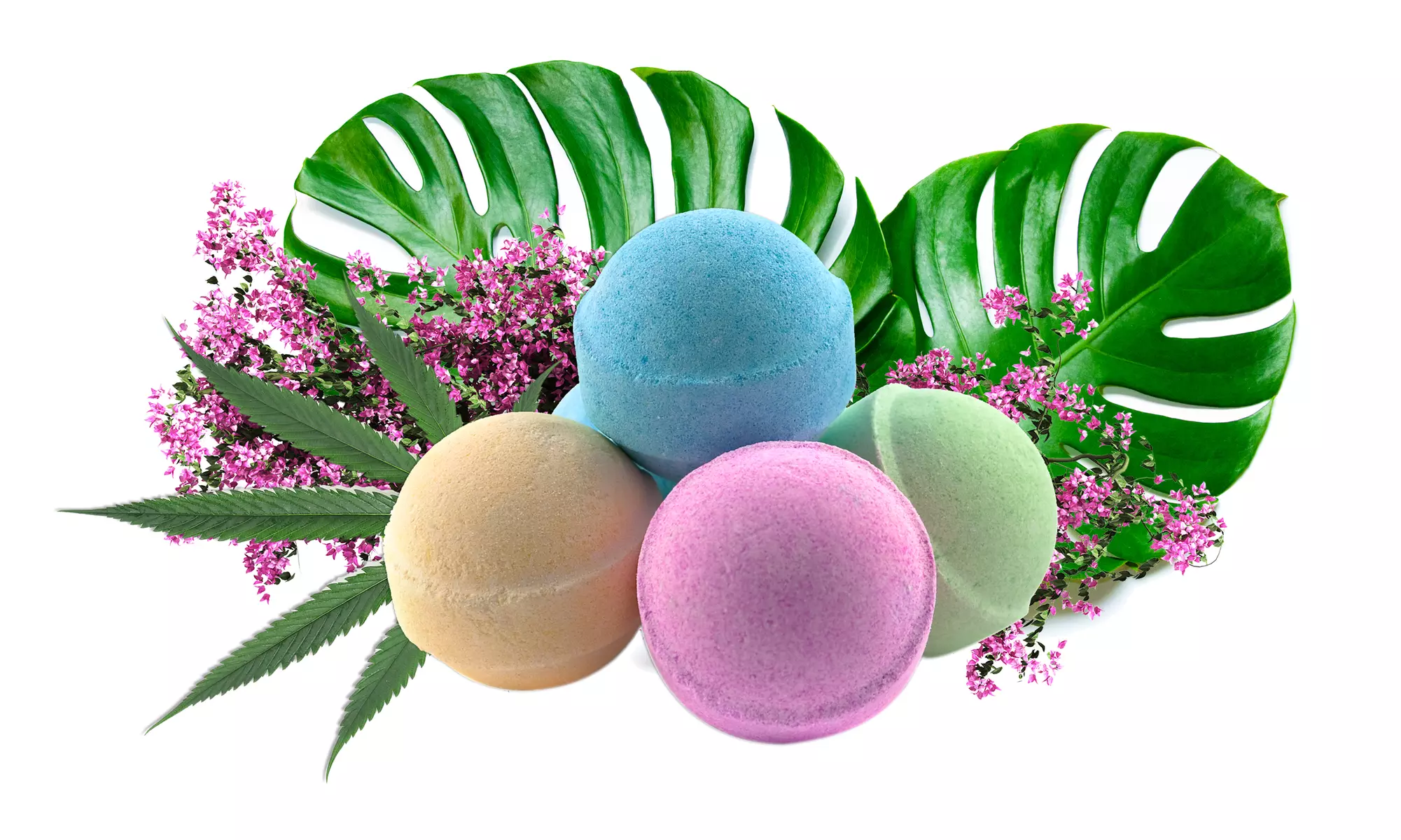 CBD Bath Bombs 100mg Calm, Skin Therapy (6 Pack) by Live Green Hemp - Primary Image