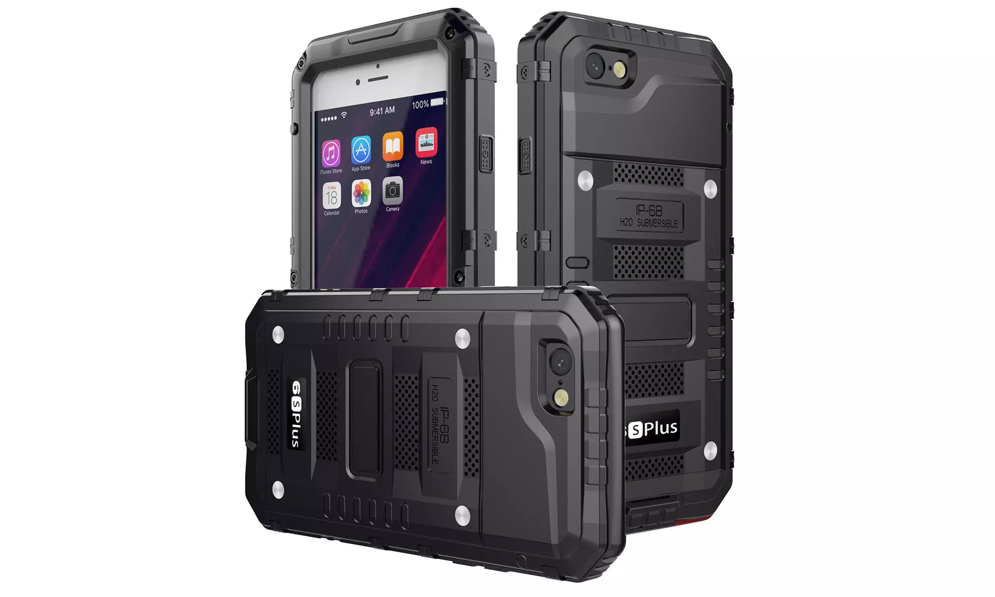  Waterproof IP68 Level Case AICase Dirt-proof for iPhone 6 6S 7 8 Plus/X/XS/XR - Primary Image