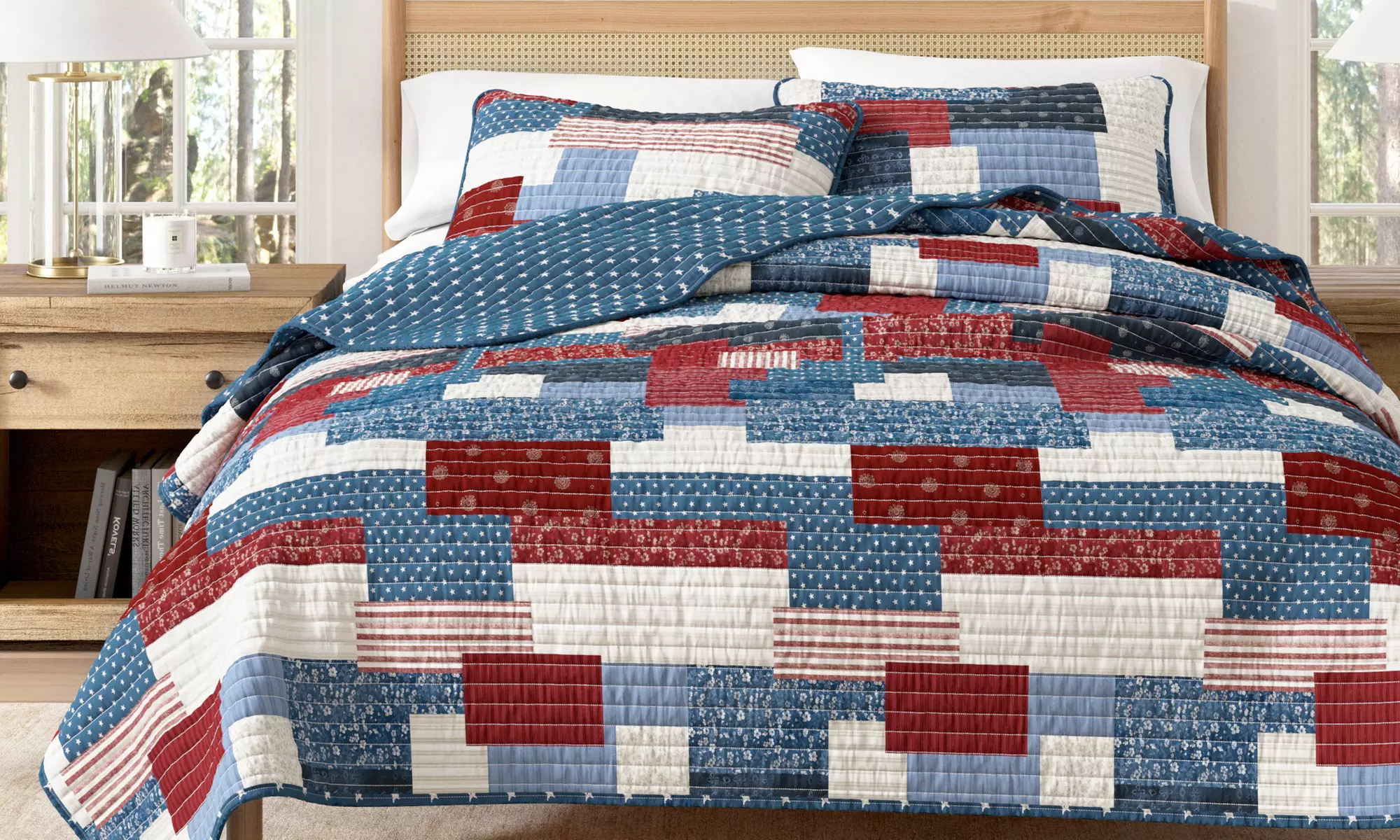 Reversible Patchwork Quilt Set (2- or 3-Piece)